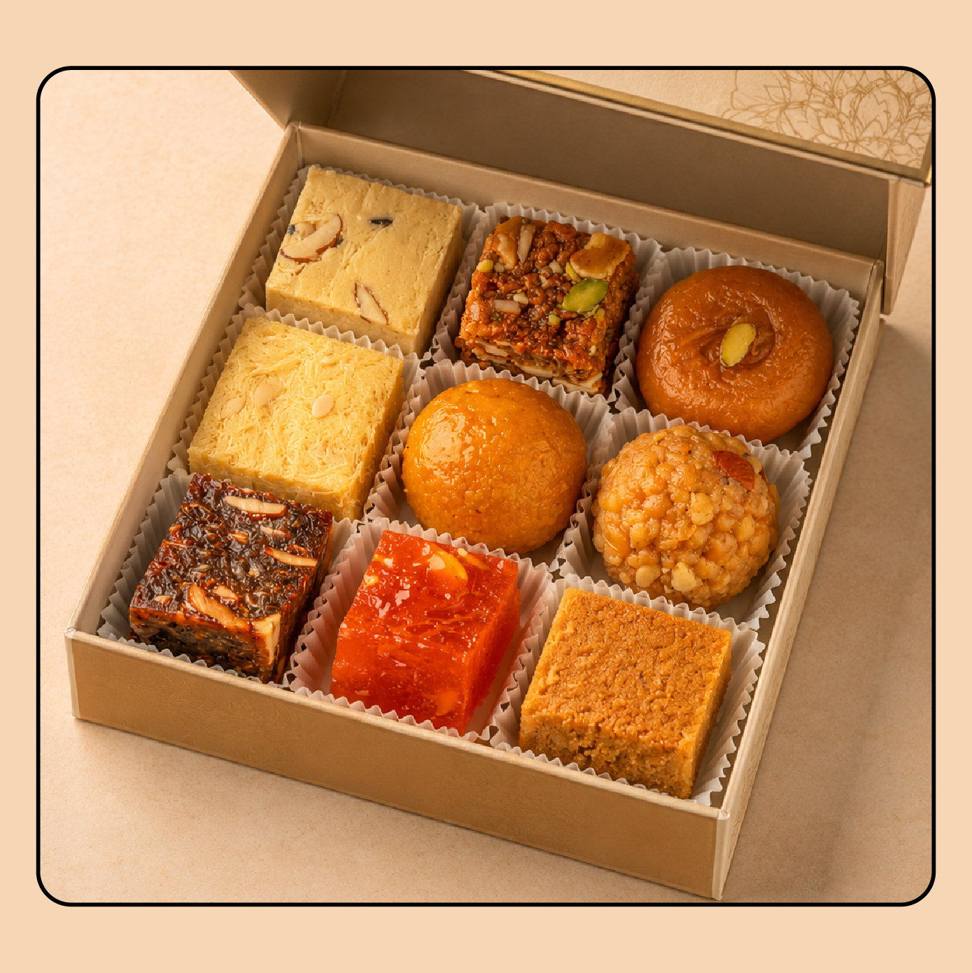 Gift Set-18: Assorted Ghee Sweets A2B – 1/4 KG